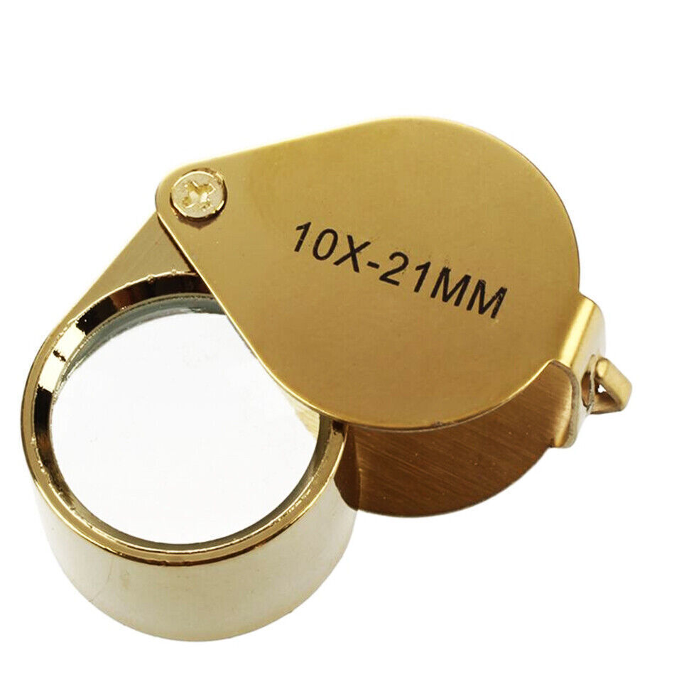 10X Jewelers Loupe Magnifier Jewelry Coin Loop Magnifying Glass Eye Pocket USA