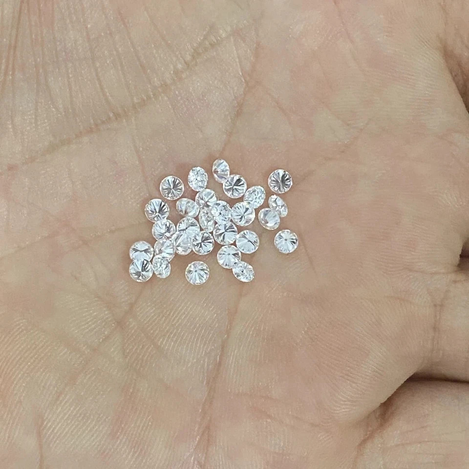 Natural Loose 1 MM Diamond Round 200 Pcs Lot VVS1 Clarity D White Color .005ct