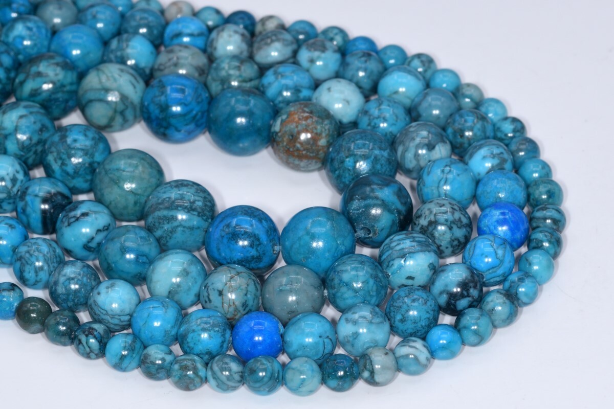 Blue Crazy Lace Jasper Beads Grade AAA Round Gemstone Loose Beads 6/8/10/12MM