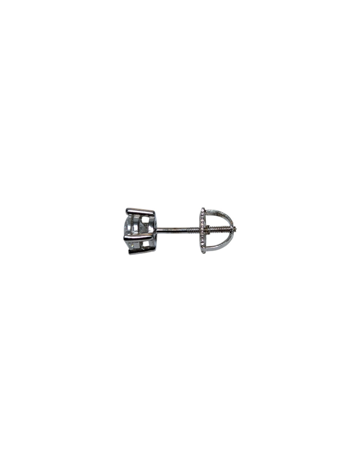 1.00 CTW Moissanite Stud Earrings 925 Sterling Silver Screw Back D VVS1 GRA…