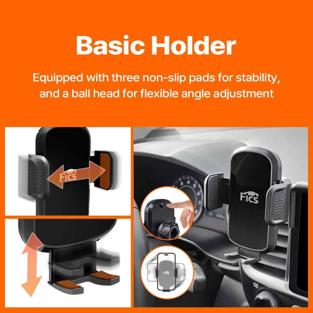 Fics Phone Holder Compatible Hyundai Santa Fe 2024 2025 2026 12.3-Inch
