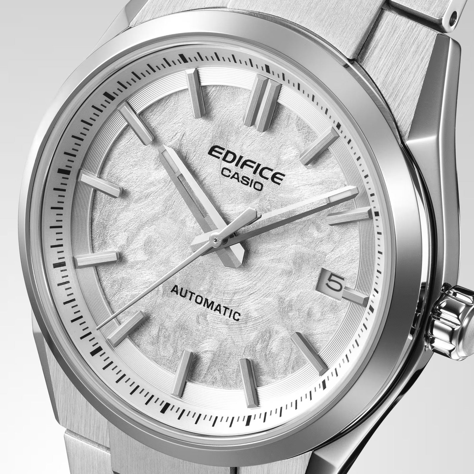 Casio Edifice EFK110D-7A White Electroform Dial Stainless Steel Automatic