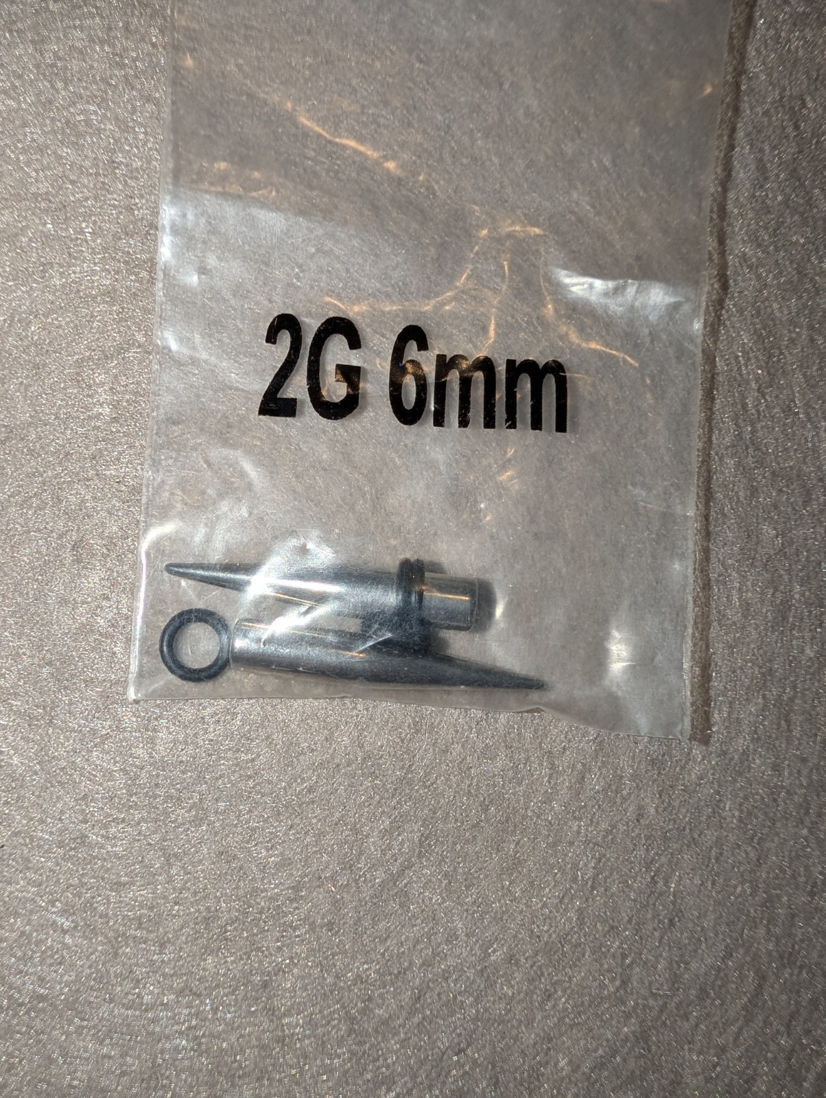 2G 6mm Stainless Steel Ear Taper/Stretcher Silver Screw Closure Lobe