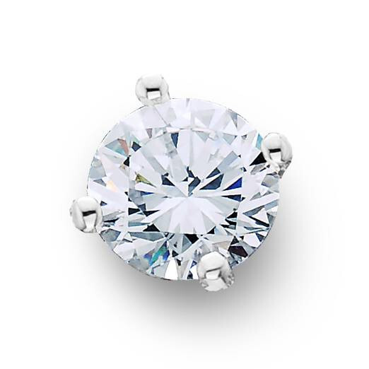 1/2 – 2 Ct Single Diamond Studs in 14k Gold Earring Lab Grown