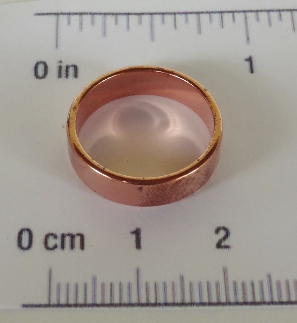SOLID COPPER FINGER RINGS SMOOTH BAND Sizes 6 7 8 9 10 11 Made in USA 100%