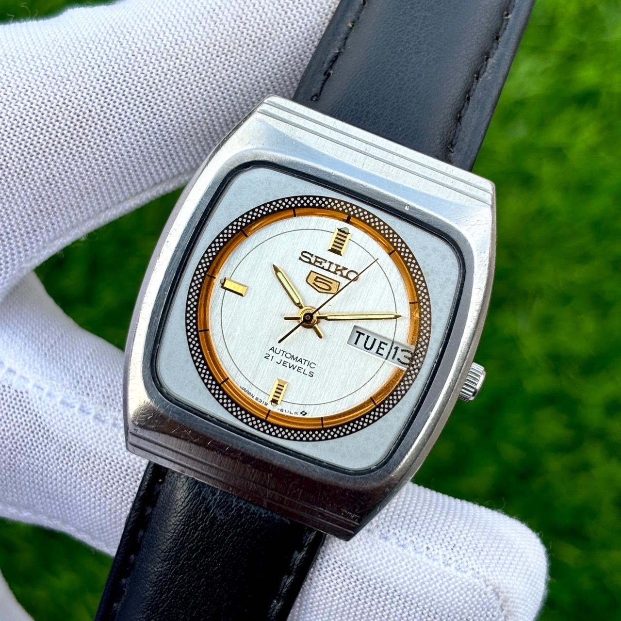 Vintage Seiko 5 Dress Formal Automatic Japan Made Men’s Watch 6319-6080