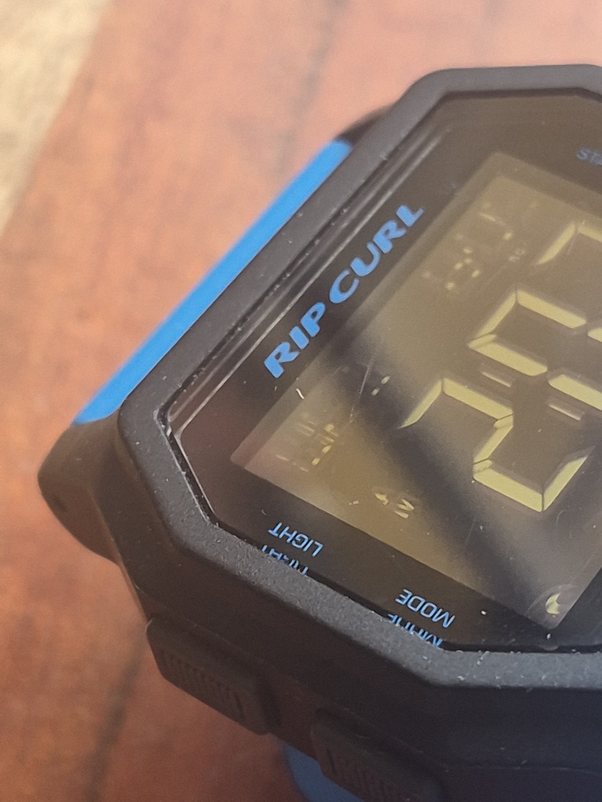 Rip Curl Surf Watch A2701 Atom Blue Rubber Strap Alarm Chrono Digital