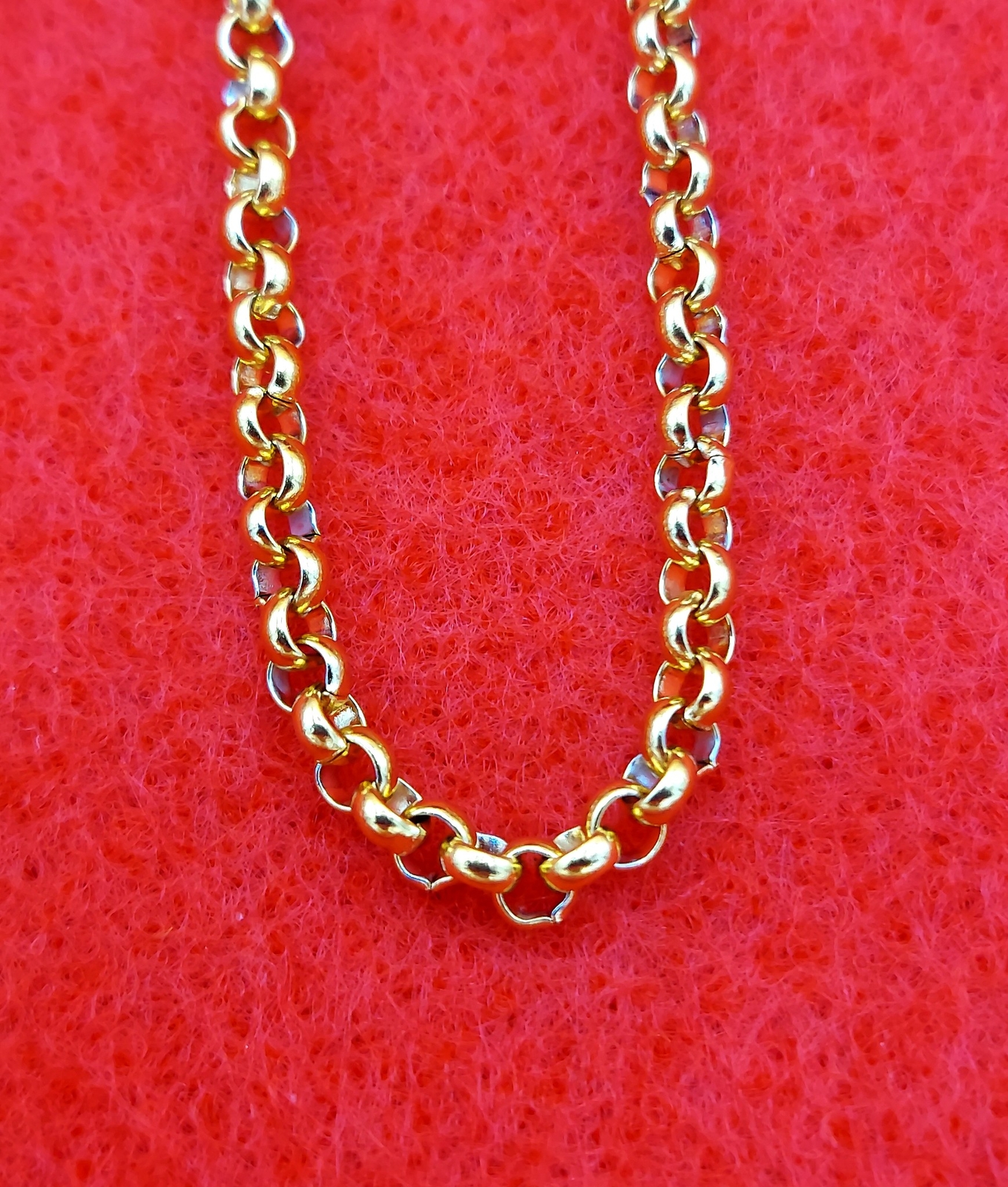 7″-84″ GOLD PLATED 3MM ROLO STUNNING LINK ROPE CHAIN NECKLACE-USA SELLER -GOLD