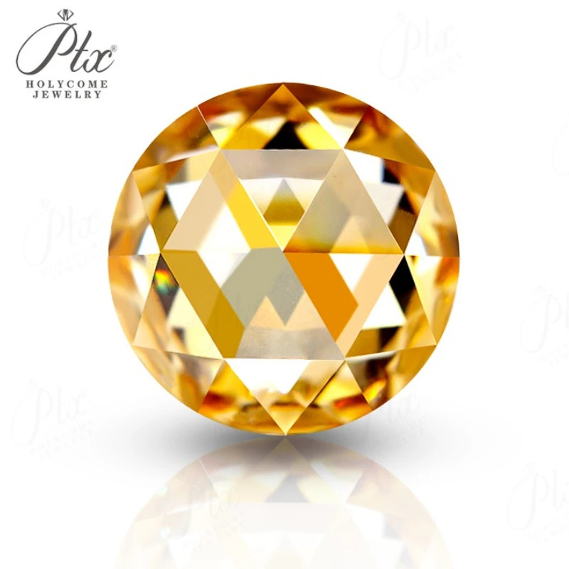 Natural Color Flat Bottom Rose Cut Moissanite Faceted Loose Stones for Jewelry