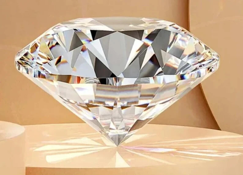 2 CT Natural White Diamond Round Cut VVS1 D Grade IDGL Certified +1 Free Gift
