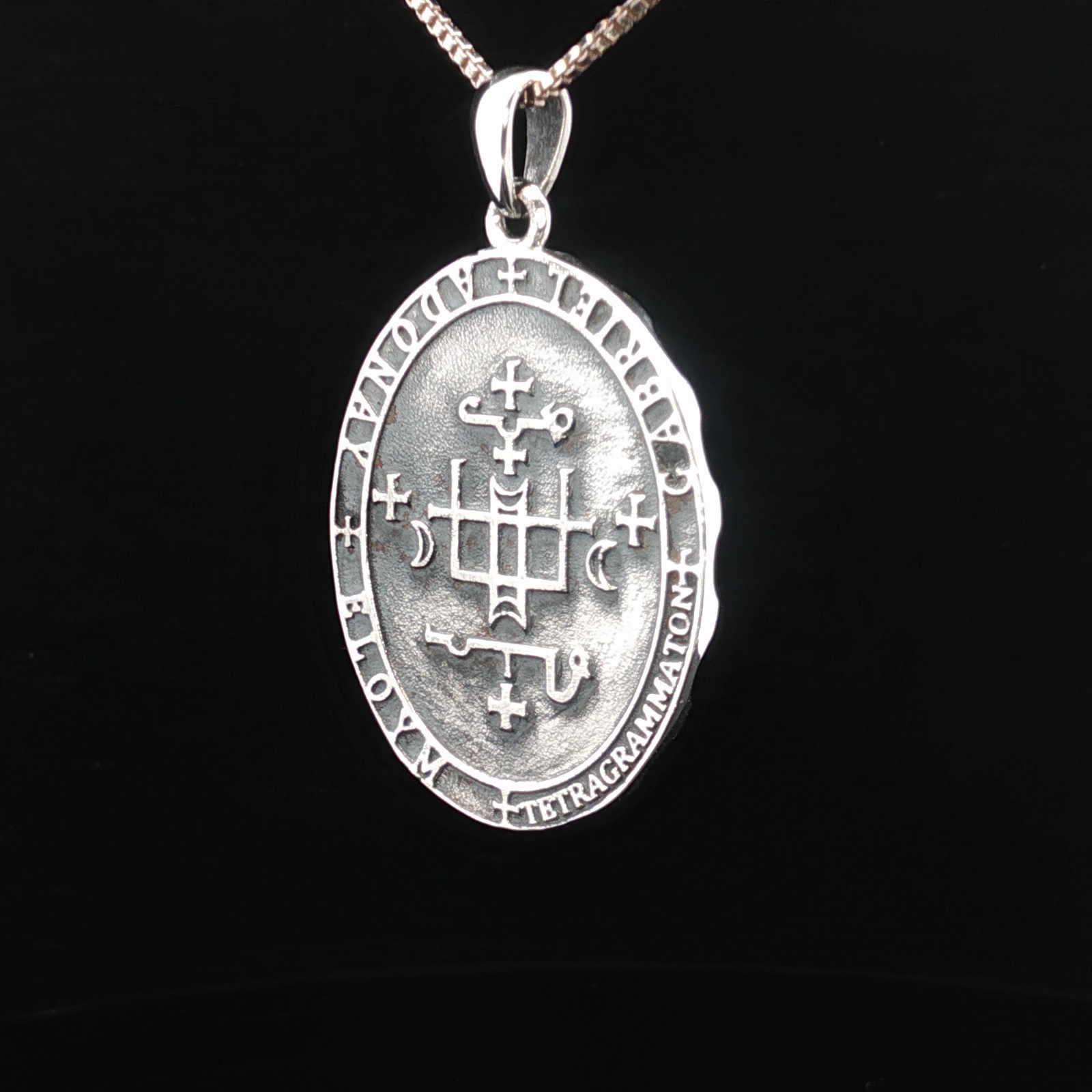 925 Sterling Silver Archangel Gabriel Necklace