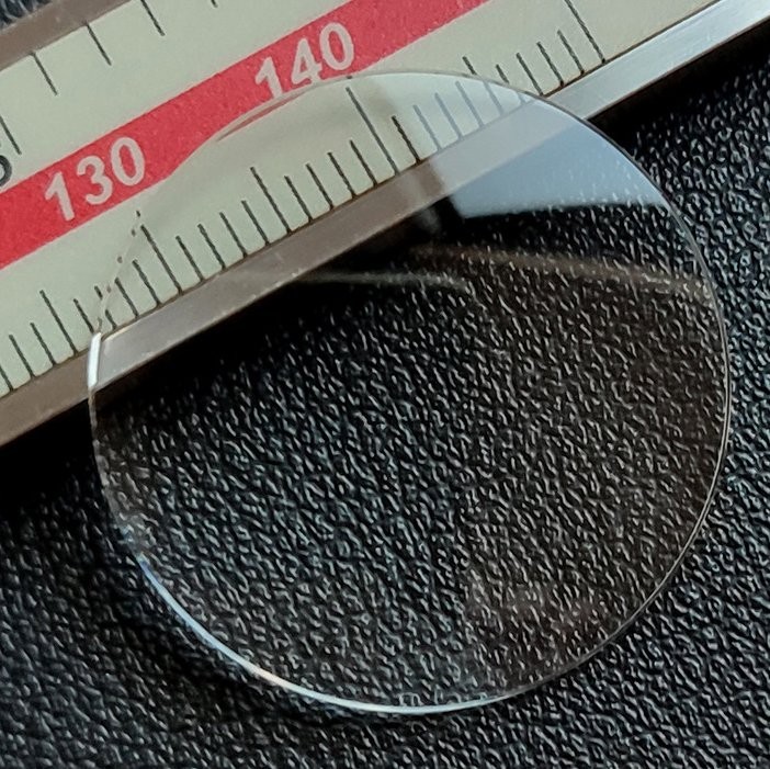 1.0/1.2/1.5/2.0/2.5/3.0mm Single Dome Mineral Glass Watch Crystal Size 18-45mm