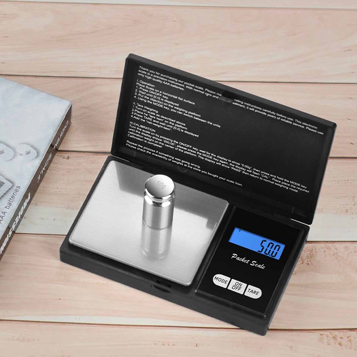 Digital scale 1000g x 0.1g portable for jewelry, silver, and gold coins
