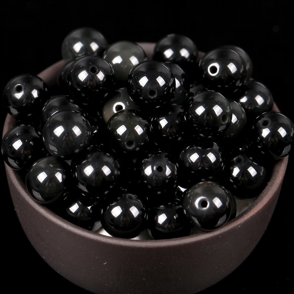 Natural Gemstone Round Spacer Loose Beads Jewelry Making 4mm 6mm 8mm 10mm 12mm