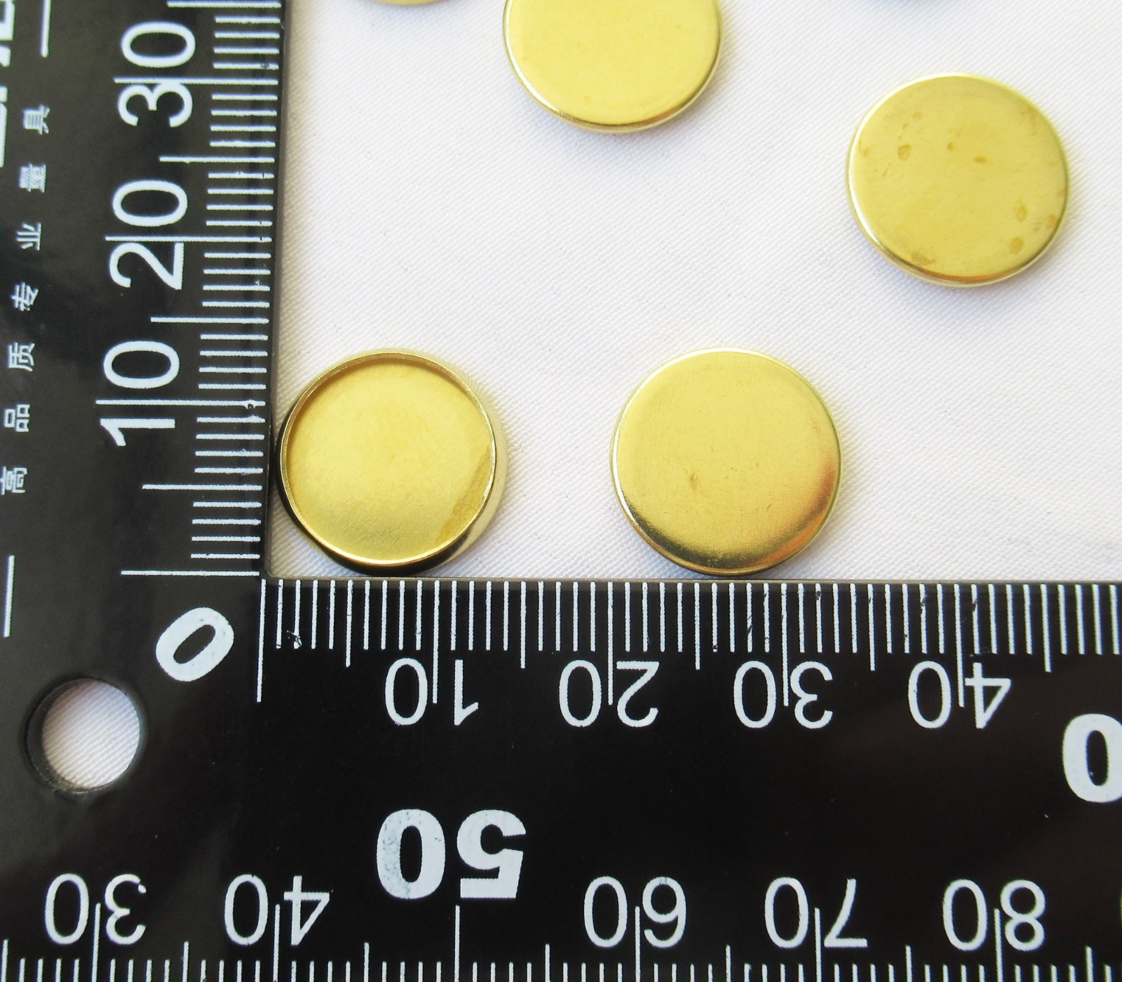 100pcs Round Brass Bezel Cup for 12mm Cabochons Settings for DIY Jewelry Making