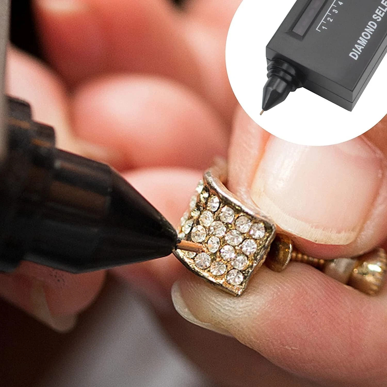 Portable Diamond Tester Selector Illuminated Jewelry Gemstone Testing Tool Kit