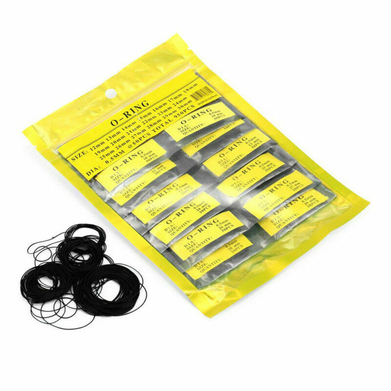 500Pcs 31-40mm Rubber O-Ring Watch Back Cover Waterproof Seal Gaskets 0.8mm Diam