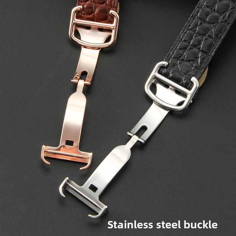 High End Crocodile Genuine Leather Watch Strap 16 17 18 20 22 23mm for Cartier