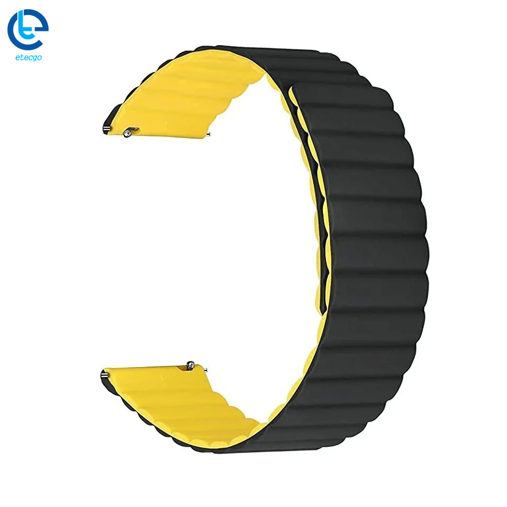 Smart Watch Band 20/22mm Universal Silicone Magnetic Closure Sport Magnetic Loop