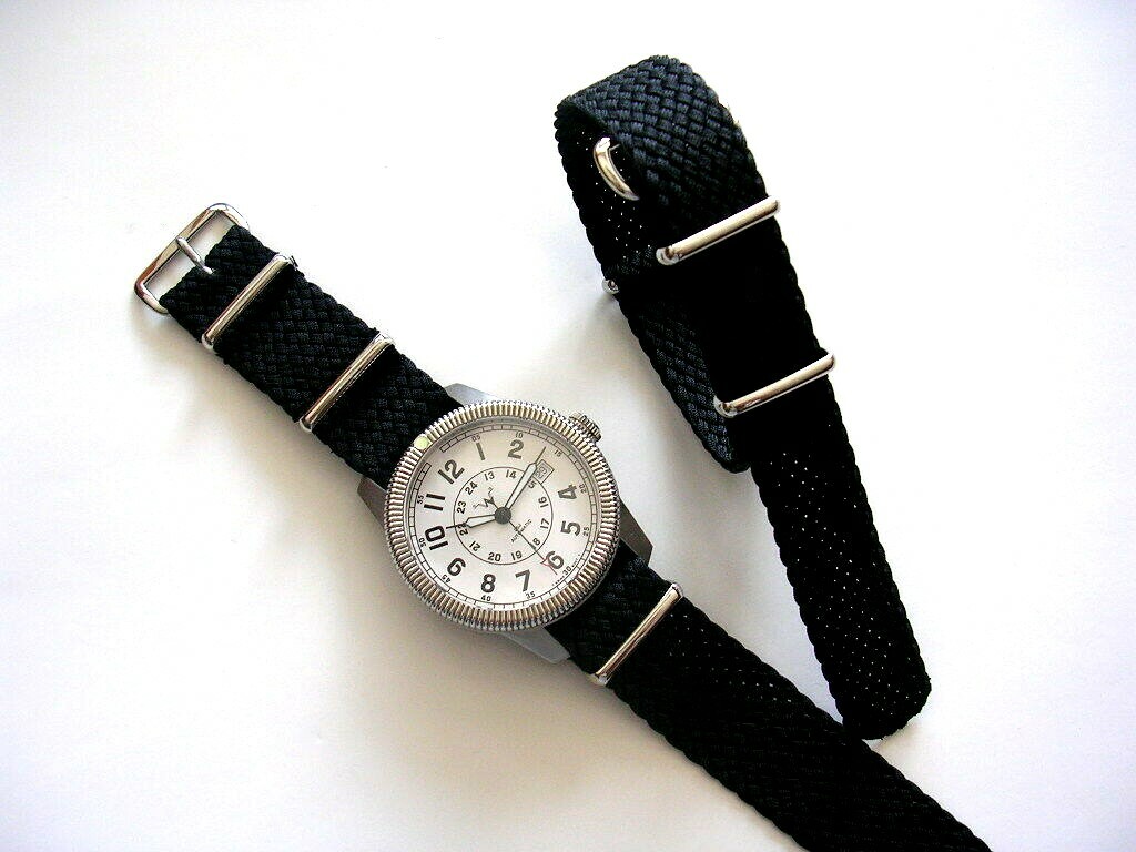 Perlon NATO G10 ® Braided Woven Heavy Nylon watch band strap IW SUISSE 18-20-22m
