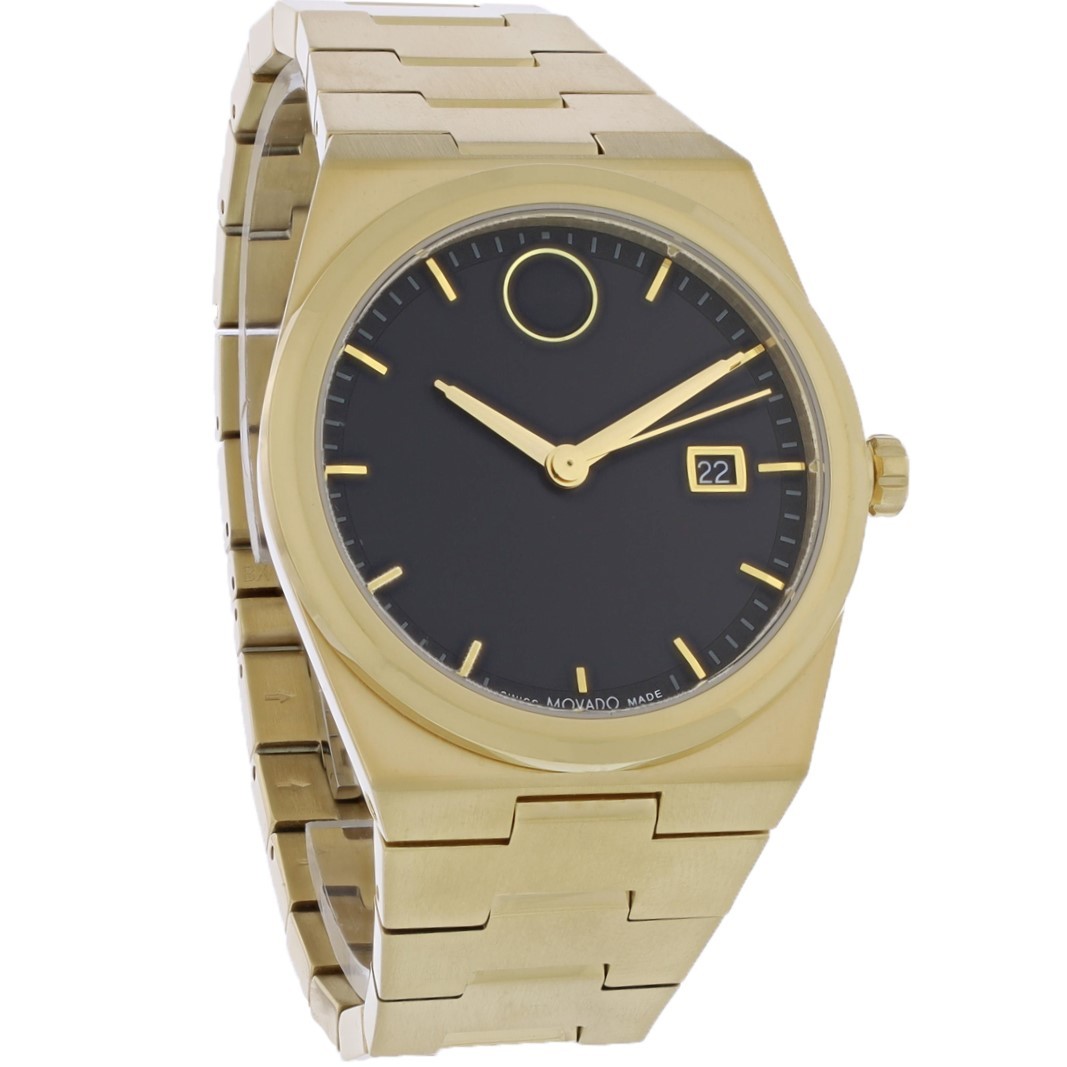 Movado Bold Quest Series Men’s Gold Tone Stainless Steel Quartz Watch 3601223