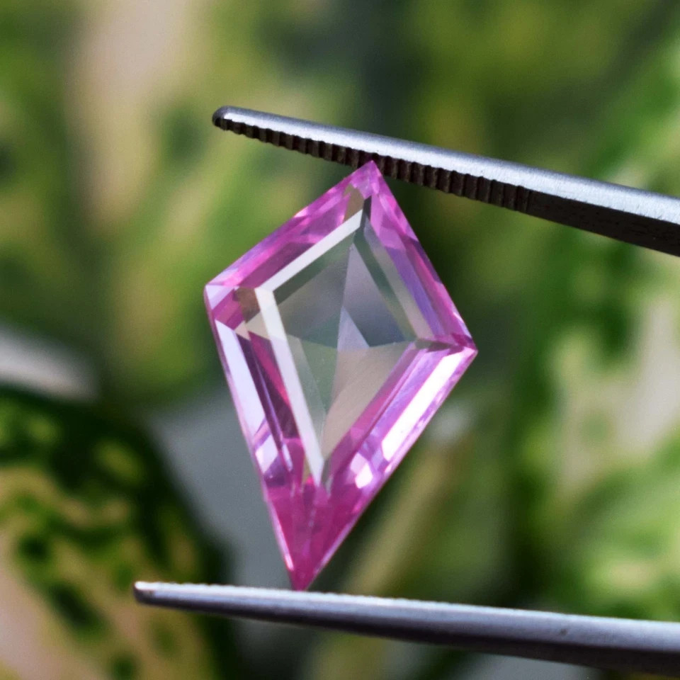 11.50 Ct Natural Pink Sapphire Fancy Cut Certified Loose Gemstone Sri Lanka