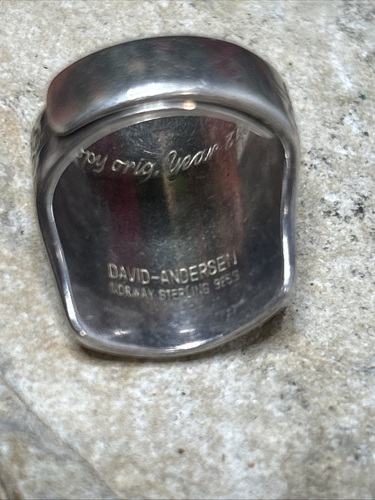 56. David Andersen 925 Viking Replica Copy Orig.Year 300 Saga Ring Adj, 14.9g