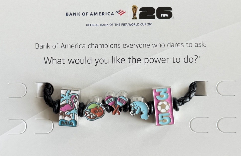 FIFA World Cup 26 Bank of America RARE MIAMI Braided Bracelet