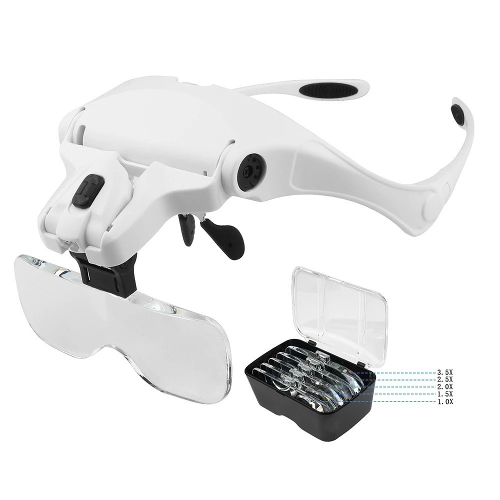Magnifying Glasses Reading Illuminated Loupe Magnifier 1.0X 1.5X 2.0X 2.5X 3.5X