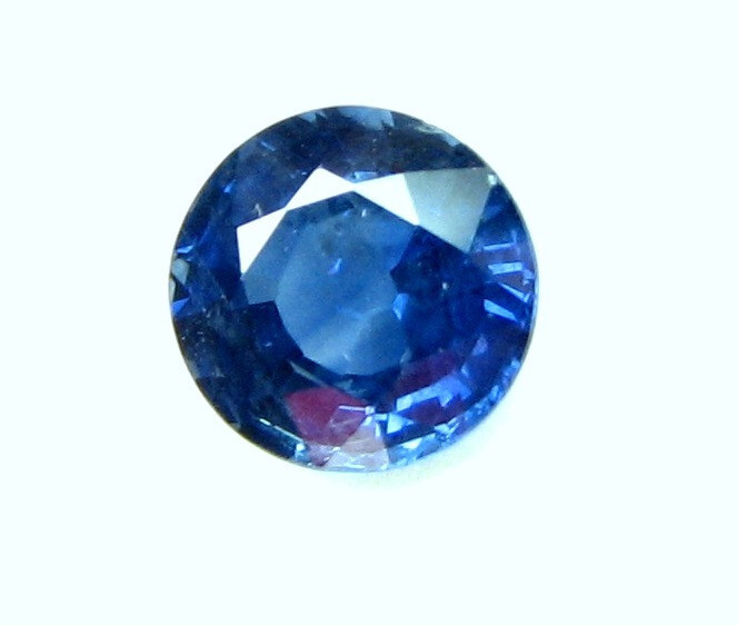 Natural Loose Round Thai Blue Sapphire 1.68 Cts 6.9 x4.2 MM ( WxD )- RARE Size