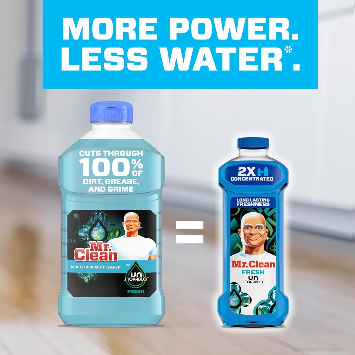 Mr. Clean 2X Concentrated Multi Surface Cleaner with 41 Fl Oz (Pack of 1)