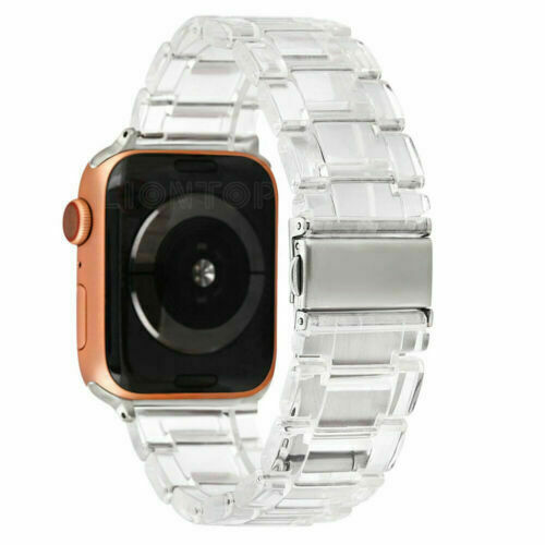 Resin Strap Transparent Loop iWatch Band Bracelet For Apple Watch 8 7 6 5 4 3 2