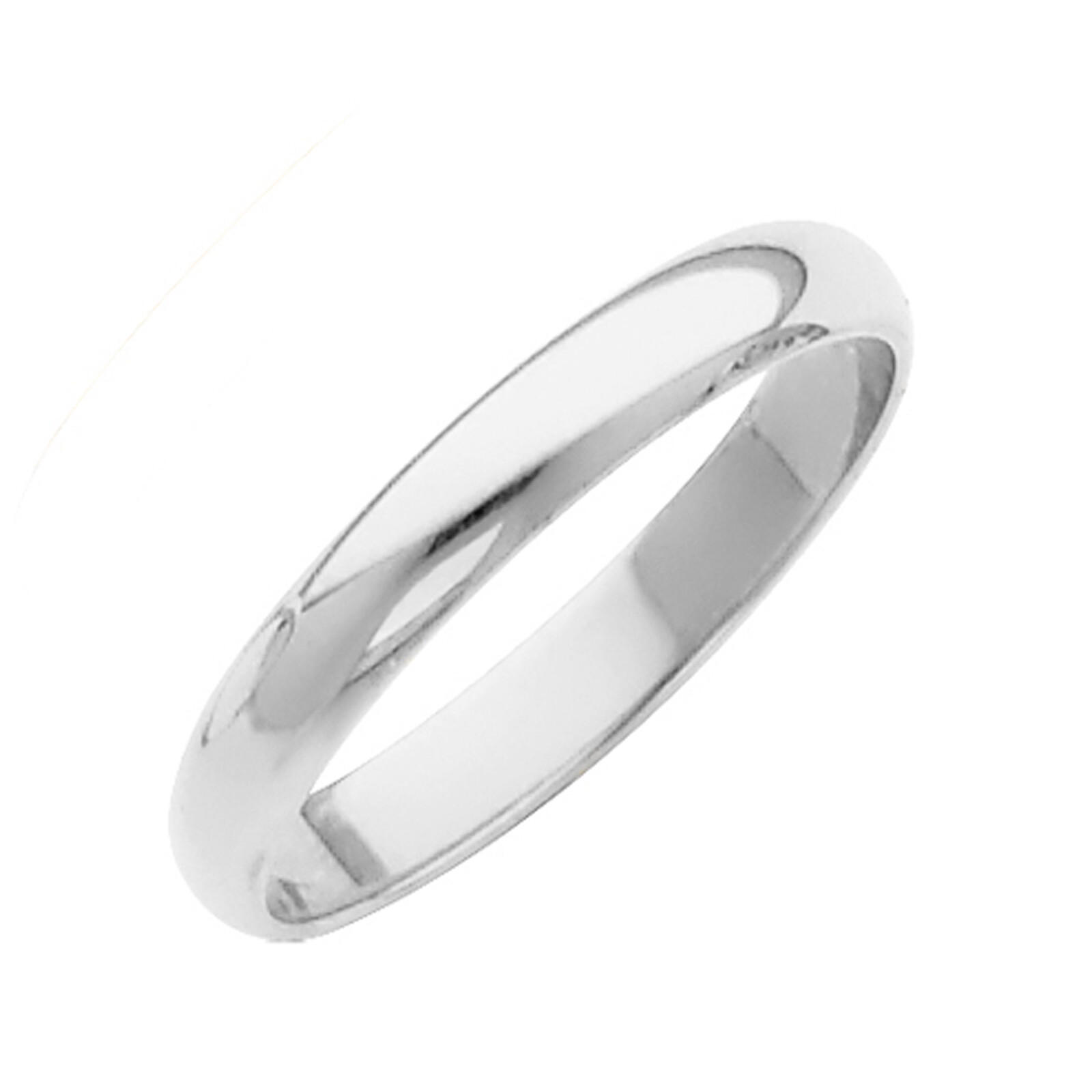 Solid 14K White Gold 2mm 3mm 4mm 5mm 6mm 7mm 8mm Men Women Wedding Band Ring
