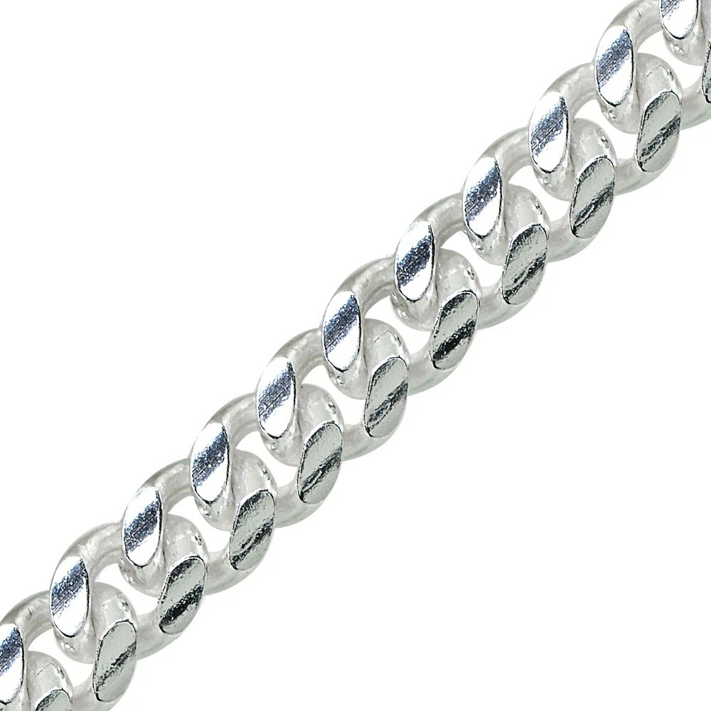 Sterling Silver 5mm Miami Cuban Curb Link Chain Necklace, 30 Inches