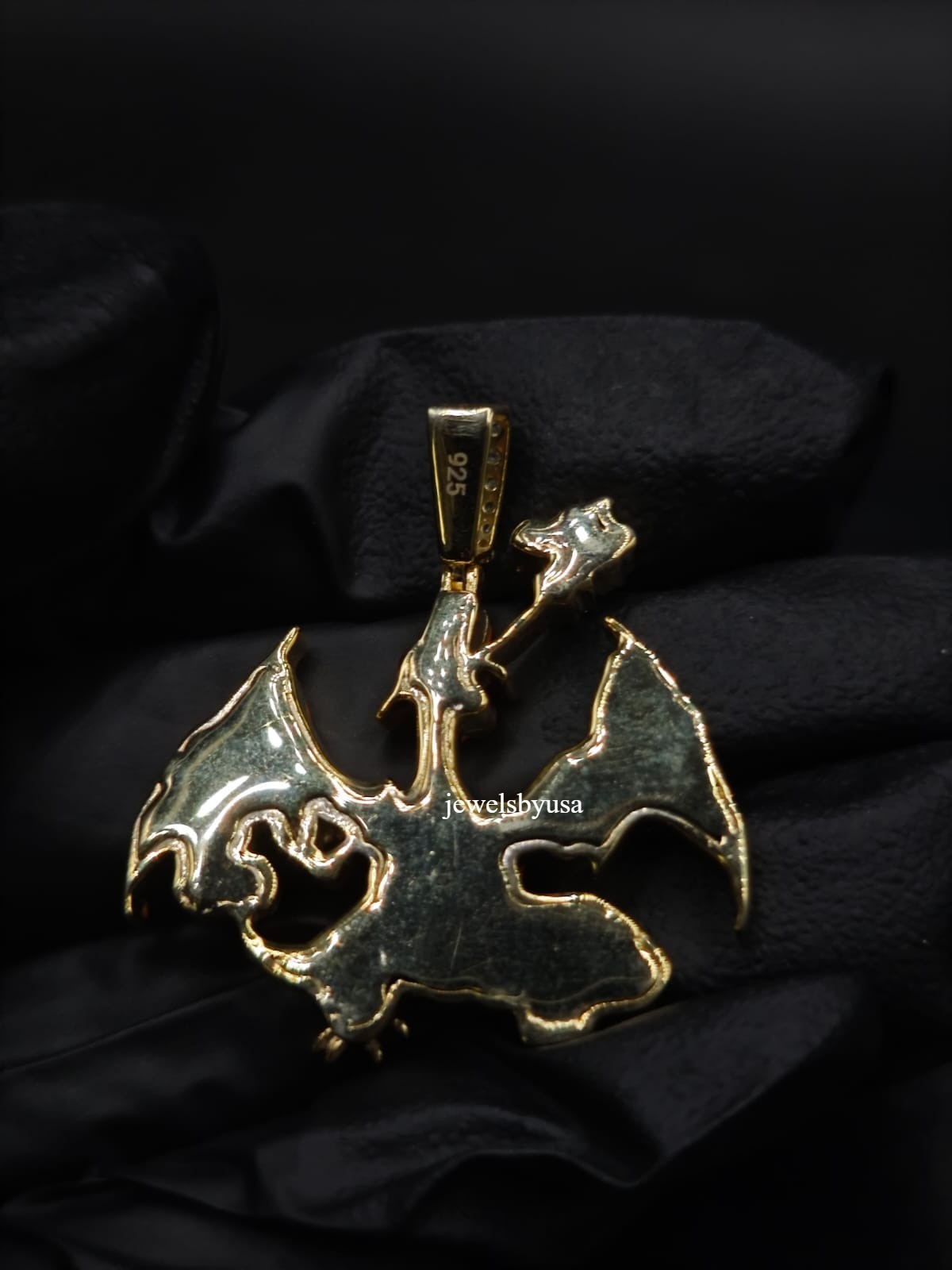 Men’s Custom 1Ct Bird Enamel Charm Pendant Multi Color Cubic Zirconia 925 Silver