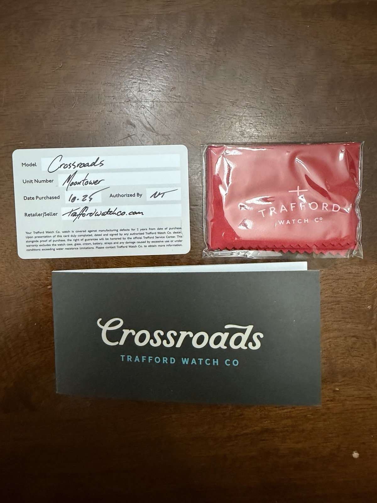 Trafford Watch Co. Crossroads Moon Tower Edition + Metal Bracelet