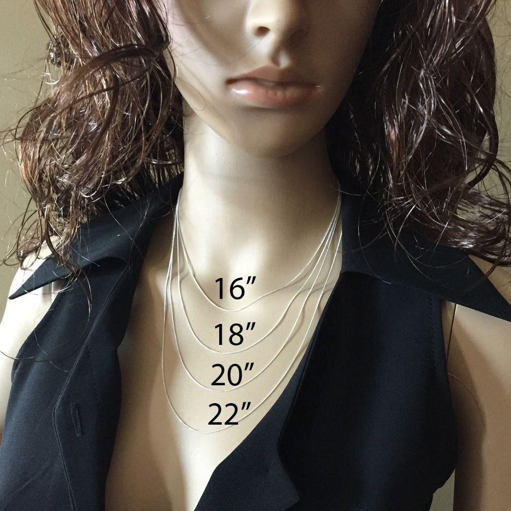 Sterling Silver 1mm Curb Necklace Chain. Made in Italy. ALL SIZES(16-36 inch)