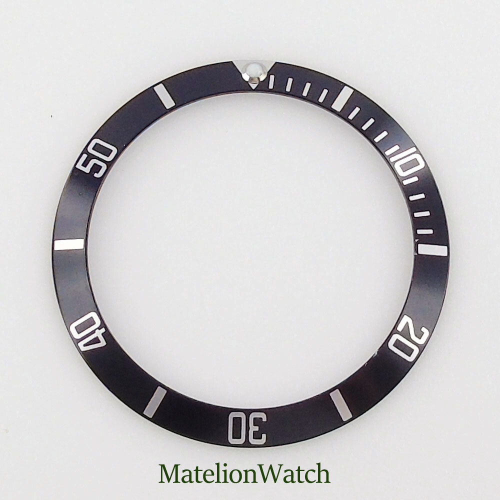 38mm Aluminum Alloy Bezel Insert Sloped Watch Ring Fit 40mm SUB GMT Men’s Watch