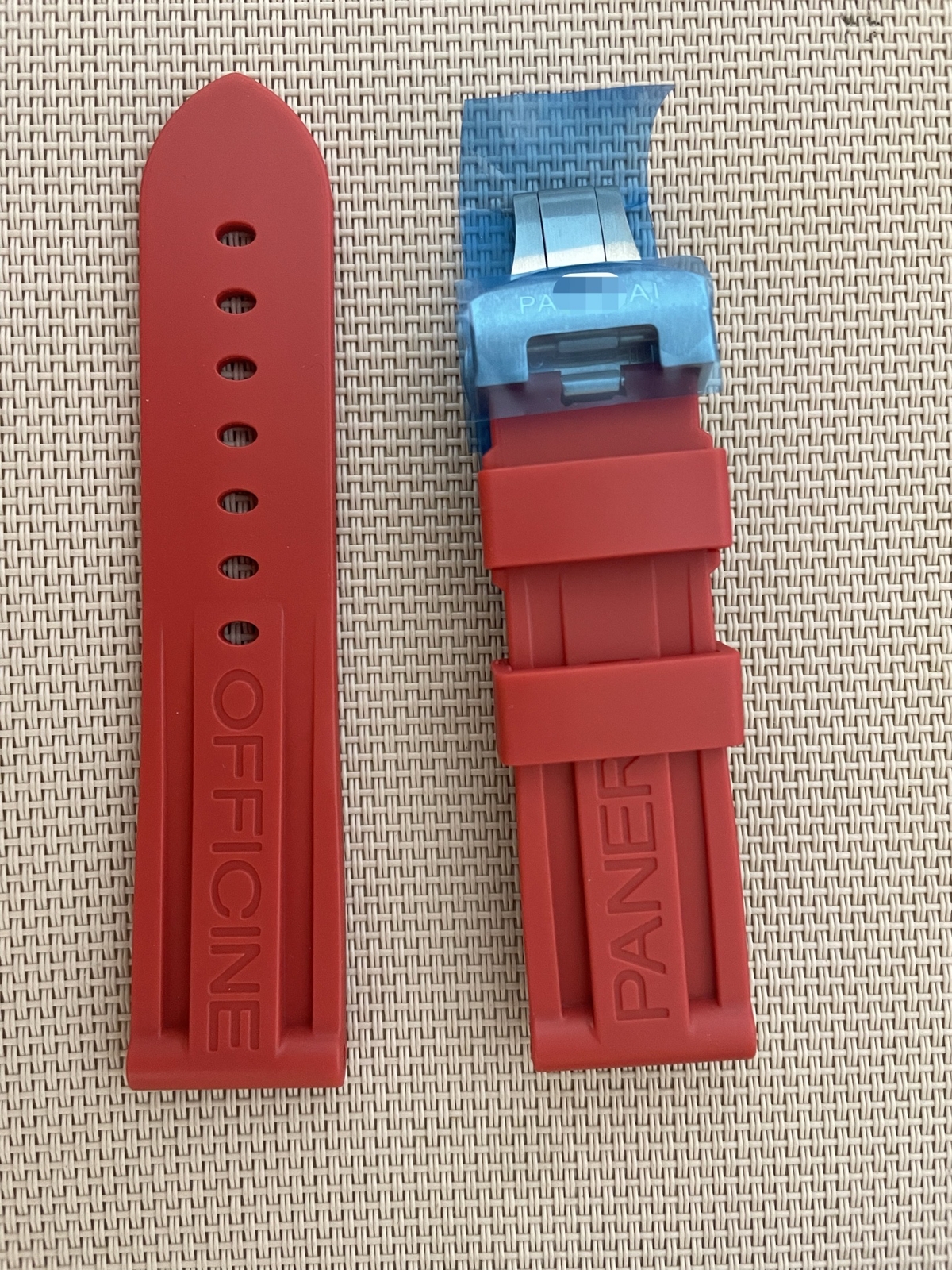22 24 26mm Rubber Dive Strap Folding Clasp Fit Panerai Watch PAM441/359/437/393