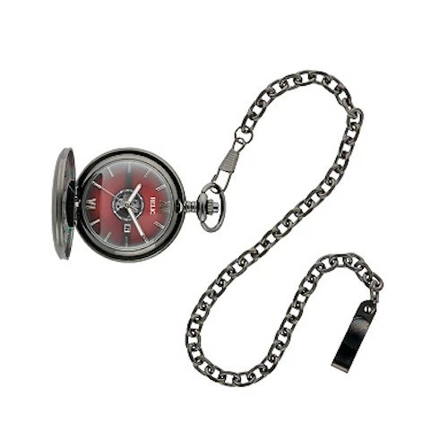 Relic by Fossil Men’s Hugh Black Ion Plated Three-Hand Pocket Watch ZR85074