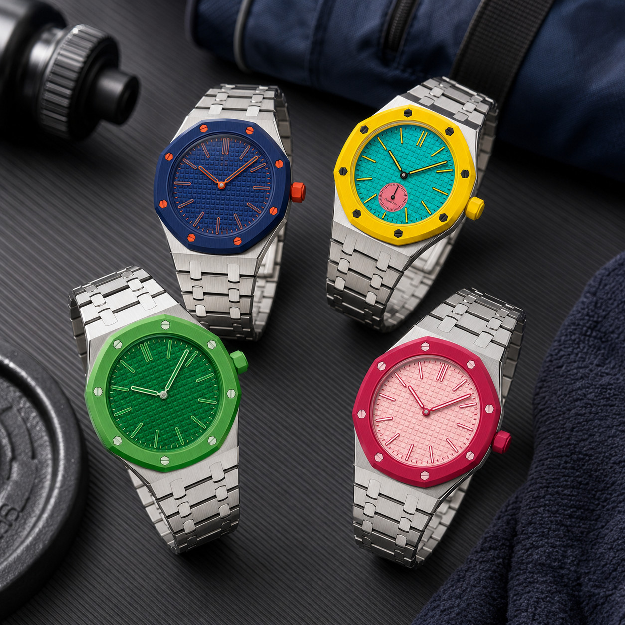 Stainless Steel Case Bracelet for ROYAL POP SWATCH x AP Pocket Watch
