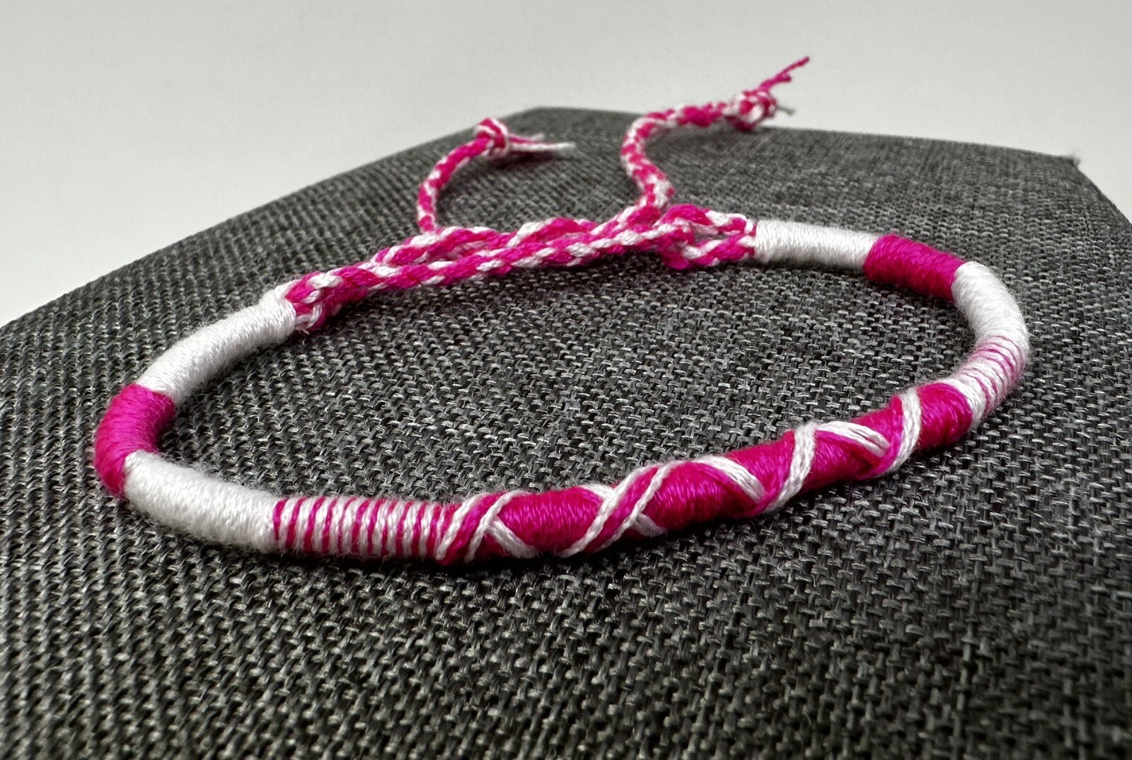 Handmade Adjustable Braided Bracelet – Black White & Multicolor Unisex Gift