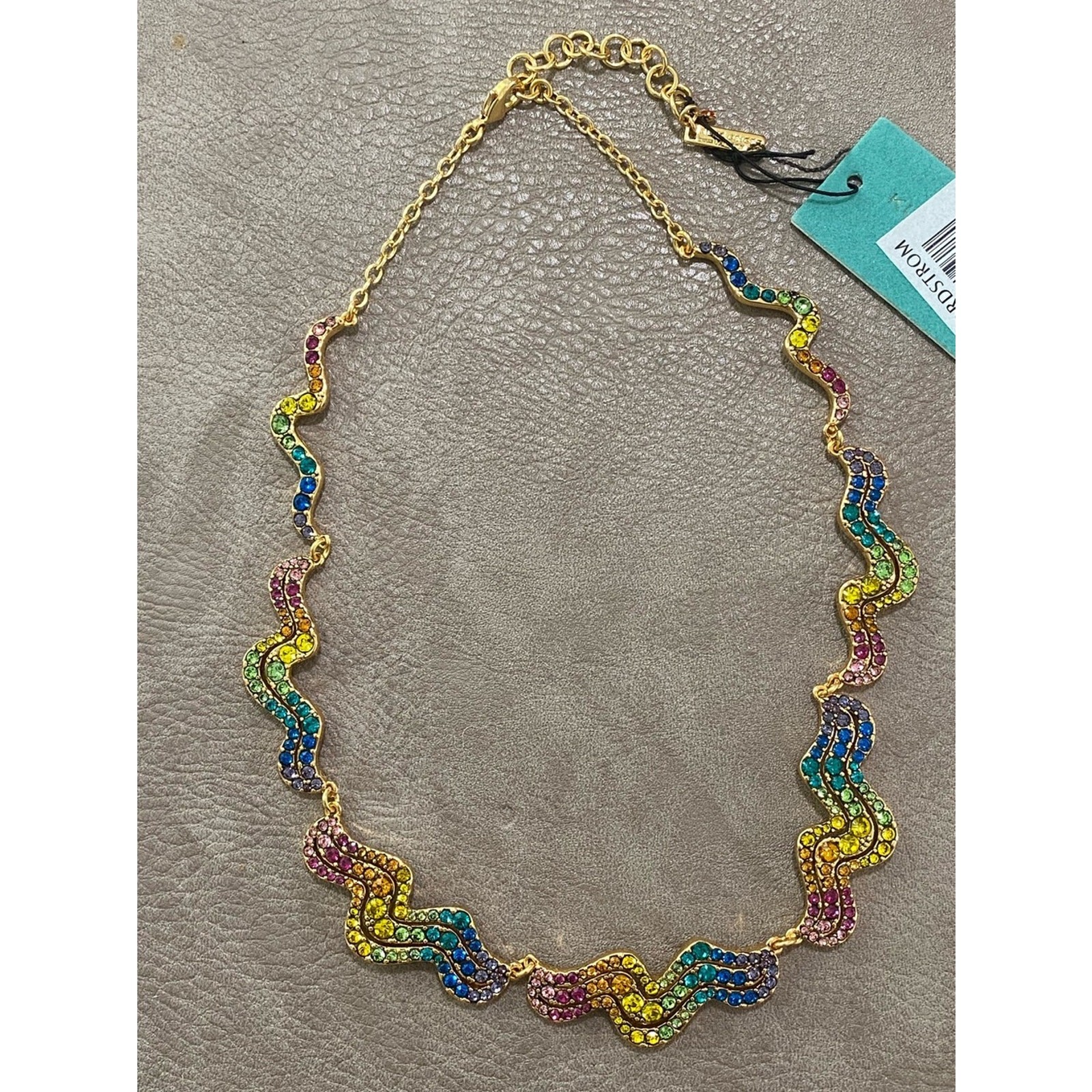 Kurt Geiger Rainbow Wave Collar Necklace NWT