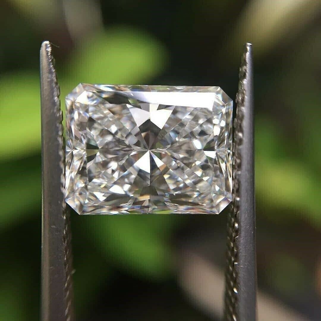 GRA Certified Loose Moissanite Radiant Cut Stones D VVS1 All Sizes