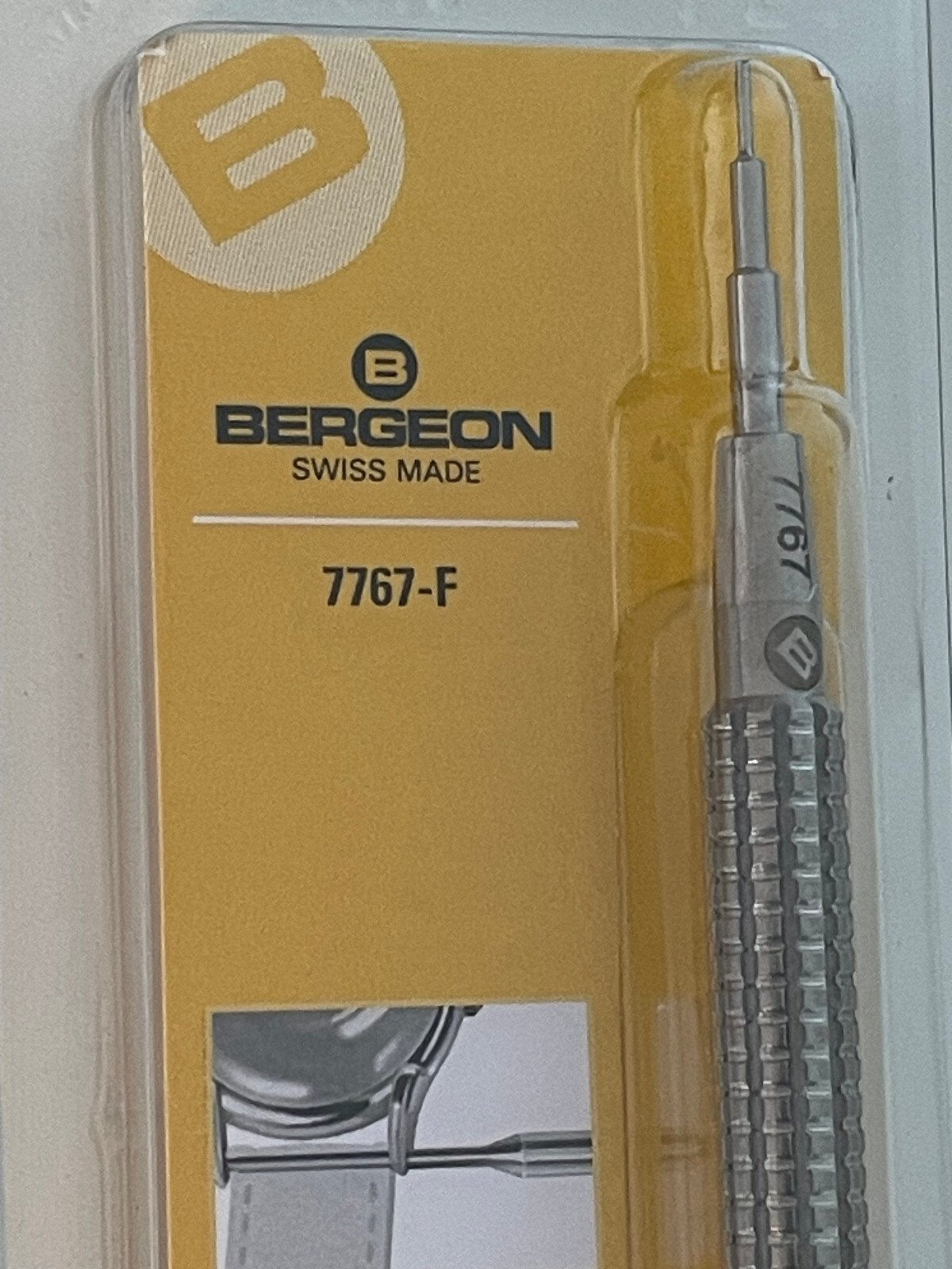 Bergeon 7767-S Watch Spring Bar Tool – Long Stainless Steel Handle