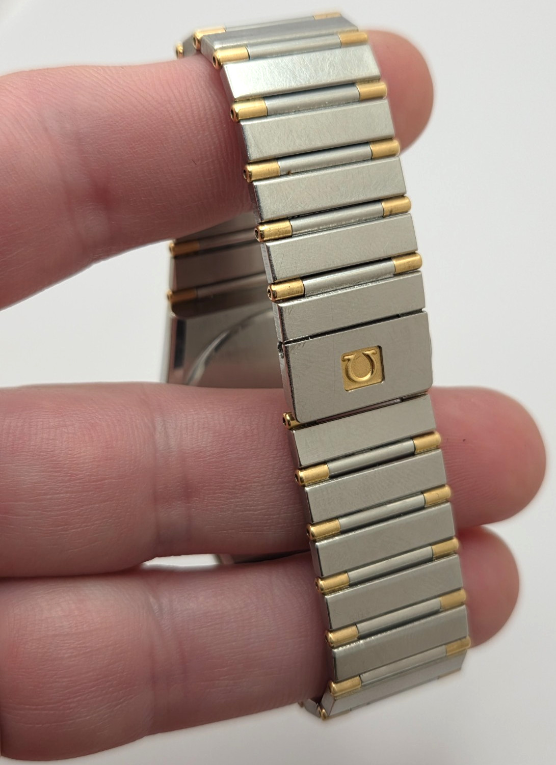 Omega Constellation 18k & Stainless Steel Ref 396.1080 Wristwatch 34mm case work