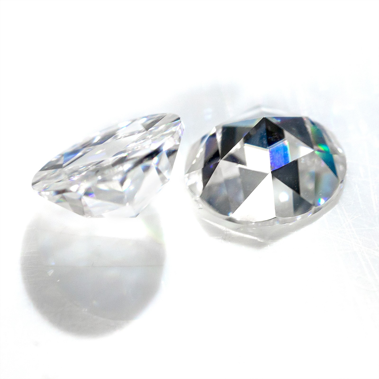 2-12mm Round Shape Flat Rose Cut Moissanite Loose Stone D Color VVS1 Gemstones