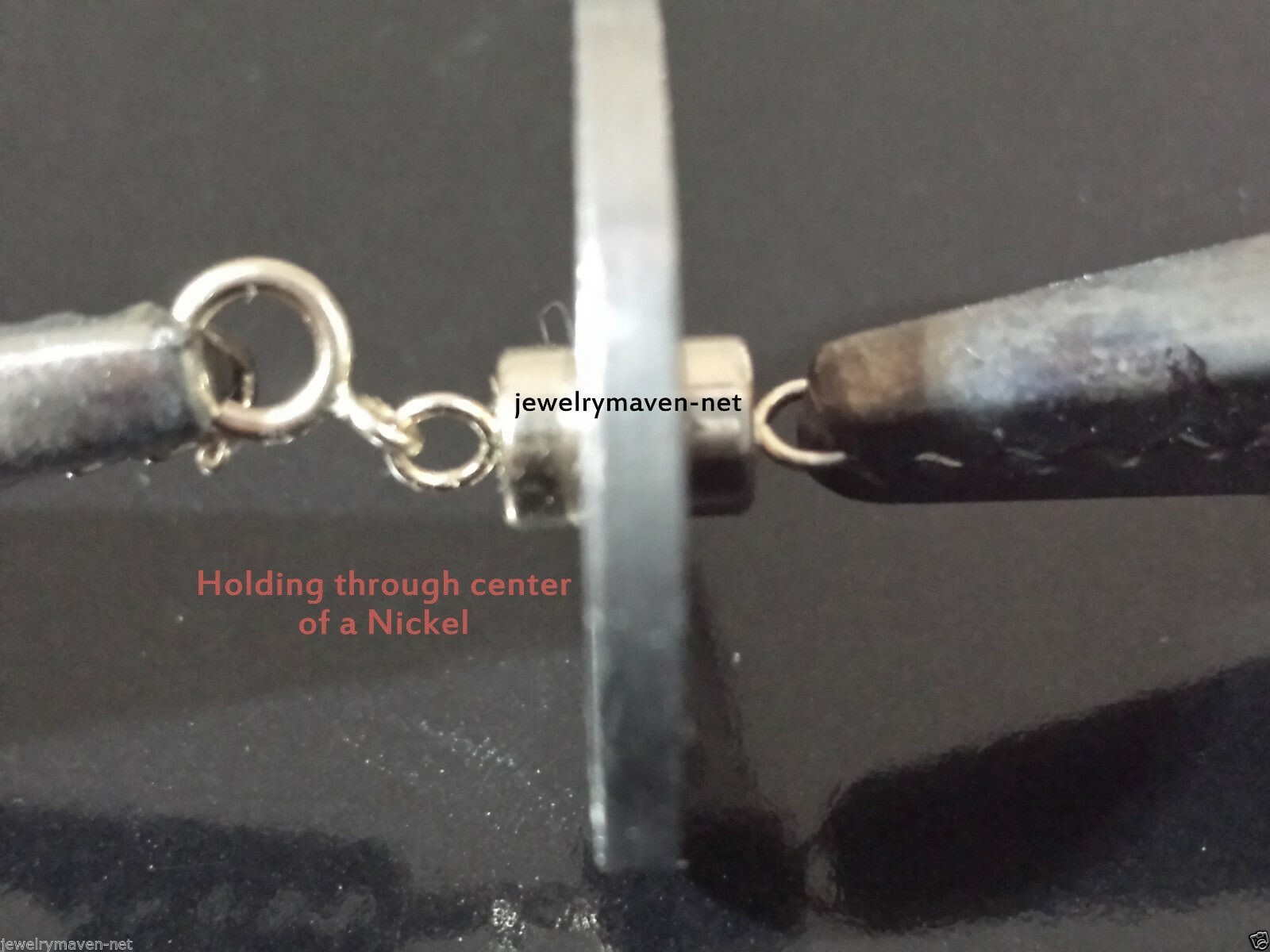 6mm SPRING RING 4.5mm 14k MAGNETIC CLASP 1/2″ Extender SOLID White Gold USA