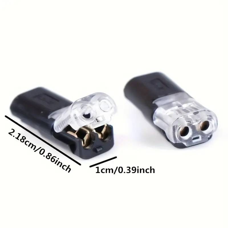 10~100pcs Double-Wire Plug-in Connector,Cable Clamp with Locking Buckle US STOCK