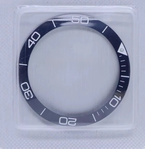 Ceramic Watch Bezel (w/3M Tape) for Longines Hydroconquest L3.781 41MM Watch